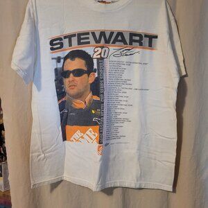 Winner's Circle Tony Stewart Men's Large White T-Shirt